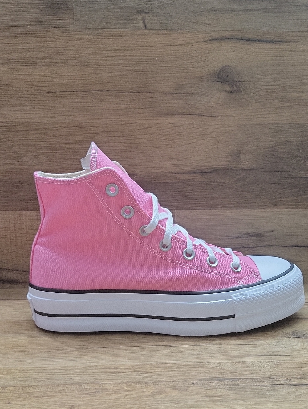 Converse Pink High Top Platform Sneakers - Picture 9 of 13
